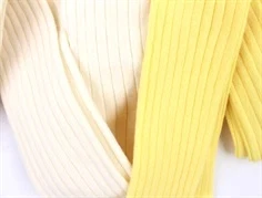 Mini Rodini leggings yellow/offwhite rib (2-pak)